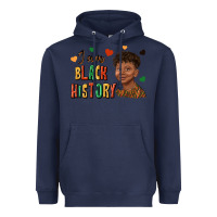 Navy i am black history afro black boy child juneteenth Heavyweight Hoodie - texasbilliewilder