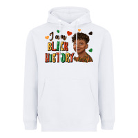 White i am black history afro black boy child juneteenth Heavyweight Hoodie - texasbilliewilder