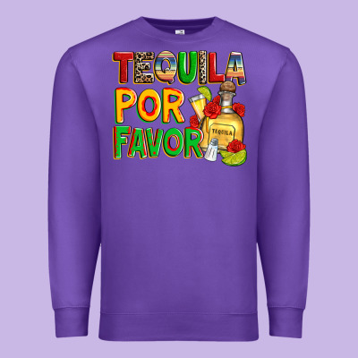 Tequila Por Favor Premium Sweatshirt Designed By Zillion Design Studio
