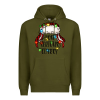 Army Green you serious clark Premium Hoodie - Jasminsmagicworld