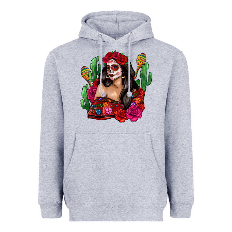 Mexico Girl Heavyweight Hoodie by Zillion Design Studio | Teevron