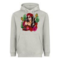 Moon Dust mexico girl Heavyweight Hoodie - Zillion Design Studio