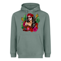 Sage mexico girl Heavyweight Hoodie - Zillion Design Studio