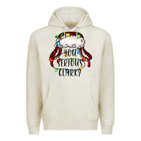 Oatmeal Heather you serious clark Premium Hoodie - Jasminsmagicworld