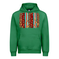 Emerald christmas socks cookie leopard brushstroke Urban Hoodie - AdoDesignShop