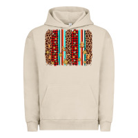 Christmas Socks Cookie Leopard Brushstroke Urban Hoodie | Teevron