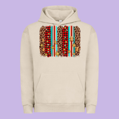 Christmas Socks Cookie Leopard Brushstroke Urban Hoodie Designed By Adodesignshop