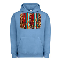 Pigment Pebble Blue christmas socks cookie leopard brushstroke Urban Hoodie - AdoDesignShop