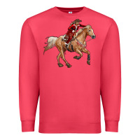 Cardinal christmas cowgirl Premium Sweatshirt - RanaPortraitStore