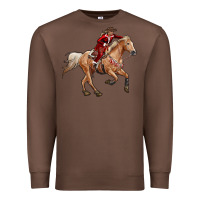 Chestnut christmas cowgirl Premium Sweatshirt - RanaPortraitStore