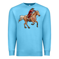Ocean Blue christmas cowgirl Premium Sweatshirt - RanaPortraitStore