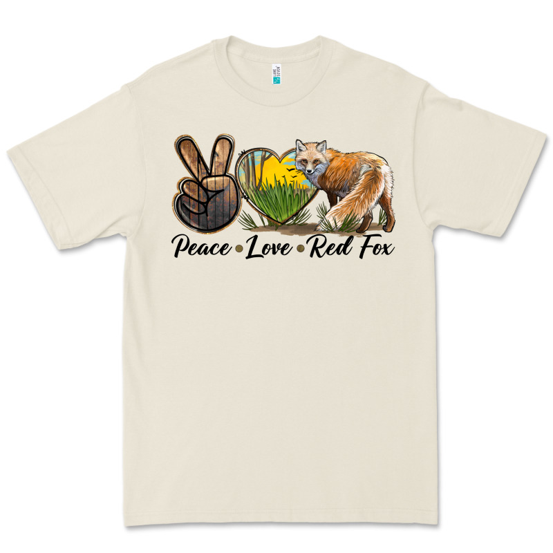 Peace Love Red Fox Premium Tee by LillyAllenDesigns | Teevron