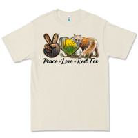 Bone Peace Love Red Fox Premium Tee - LillyAllenDesigns