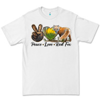 White Peace Love Red Fox Premium Tee - LillyAllenDesigns