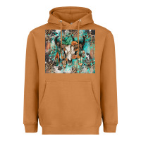 Meerkat cowhide bull skull Heavyweight Hoodie - Zillion Design Studio