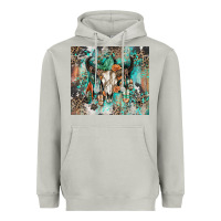 Moon Dust cowhide bull skull Heavyweight Hoodie - Zillion Design Studio