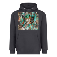 Smoke cowhide bull skull Heavyweight Hoodie - Zillion Design Studio