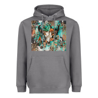 Storm cowhide bull skull Heavyweight Hoodie - Zillion Design Studio