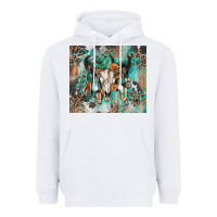 White cowhide bull skull Heavyweight Hoodie - Zillion Design Studio