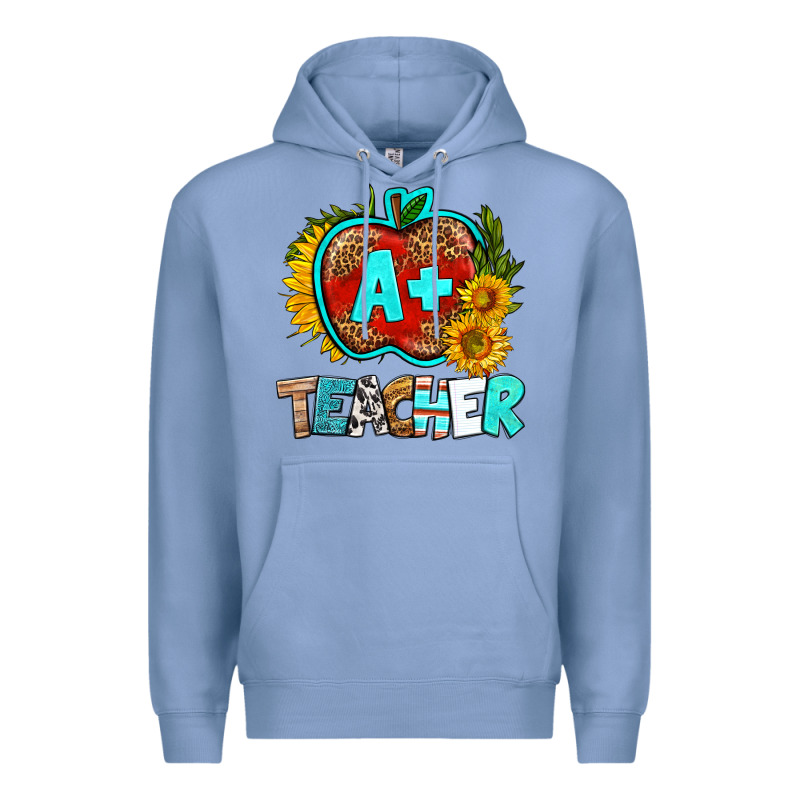 A+ Teacher Apple Premium Hoodie by BundleAndBundleShop | Teevron