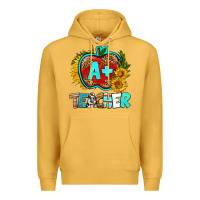 Mustard a+ teacher apple Premium Hoodie - BundleAndBundleShop