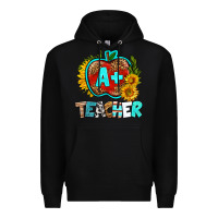 Black a+ teacher apple Premium Hoodie - BundleAndBundleShop