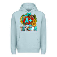 Blue Mist a+ teacher apple Premium Hoodie - BundleAndBundleShop