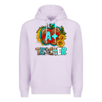 Lilac a+ teacher apple Premium Hoodie - BundleAndBundleShop