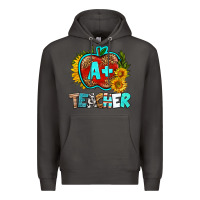 Smoke a+ teacher apple Premium Hoodie - BundleAndBundleShop