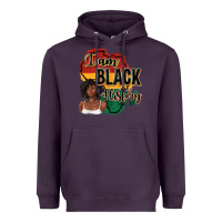 Plum i am black history Heavyweight Hoodie - texasbilliewilder