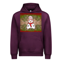 Mauve Wine Christmas snowman Urban Hoodie - AdoDesignShop