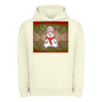Pigment Pistachio Christmas snowman Urban Hoodie - AdoDesignShop