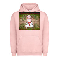 Pigment Salmon Christmas snowman Urban Hoodie - AdoDesignShop