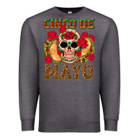 Charcoal Heather Cinco de Mayo Premium Sweatshirt - texasbilliewilder