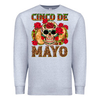 Heather Grey Cinco de Mayo Premium Sweatshirt - texasbilliewilder