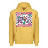 Antique Gold watercolor love nurse tumbler Premium Hoodie - BundleAndBundleShop