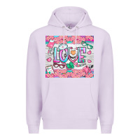 Lilac watercolor love nurse tumbler Premium Hoodie - BundleAndBundleShop