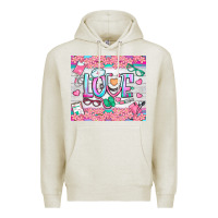 Oatmeal Heather watercolor love nurse tumbler Premium Hoodie - BundleAndBundleShop
