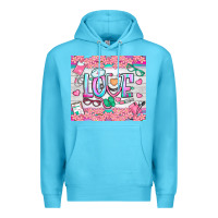 Ocean Blue watercolor love nurse tumbler Premium Hoodie - BundleAndBundleShop
