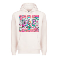 Pale Pink watercolor love nurse tumbler Premium Hoodie - BundleAndBundleShop