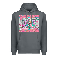 Rock watercolor love nurse tumbler Premium Hoodie - BundleAndBundleShop