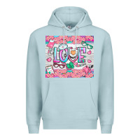 Blue Mist watercolor love nurse tumbler Premium Hoodie - BundleAndBundleShop