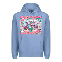 Colony Blue watercolor love nurse tumbler Premium Hoodie - BundleAndBundleShop