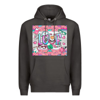 Smoke watercolor love nurse tumbler Premium Hoodie - BundleAndBundleShop