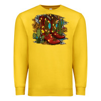 Lemon christmas cowboy boots Premium Sweatshirt - RanaPortraitStore