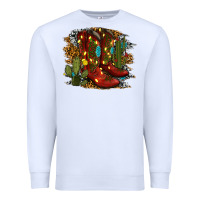 White christmas cowboy boots Premium Sweatshirt - RanaPortraitStore
