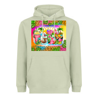 Matcha summer coffee cups Heavyweight Hoodie - Zillion Design Studio