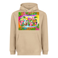 Mushroom summer coffee cups Heavyweight Hoodie - Zillion Design Studio