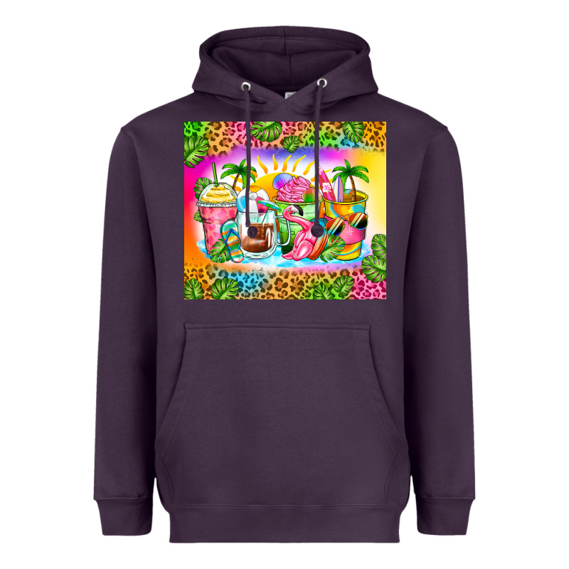 Summer Coffee Cups Heavyweight Hoodie by Zillion Design Studio | Teevron
