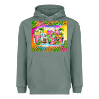 Sage summer coffee cups Heavyweight Hoodie - Zillion Design Studio